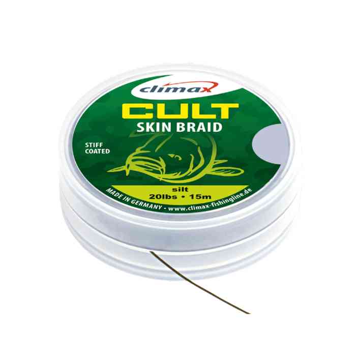 Купить Купить Поводковый материал CULT Skin Braid (green mat) 20 lb