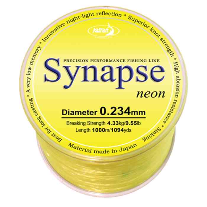 Леска Katran Synapse Neon 0.234 мм (жёлтая)