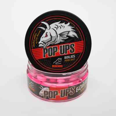 Насадочные бойлы MINENKO POP-UP  DUMBELLS pink MUSSEL 11х14 мм